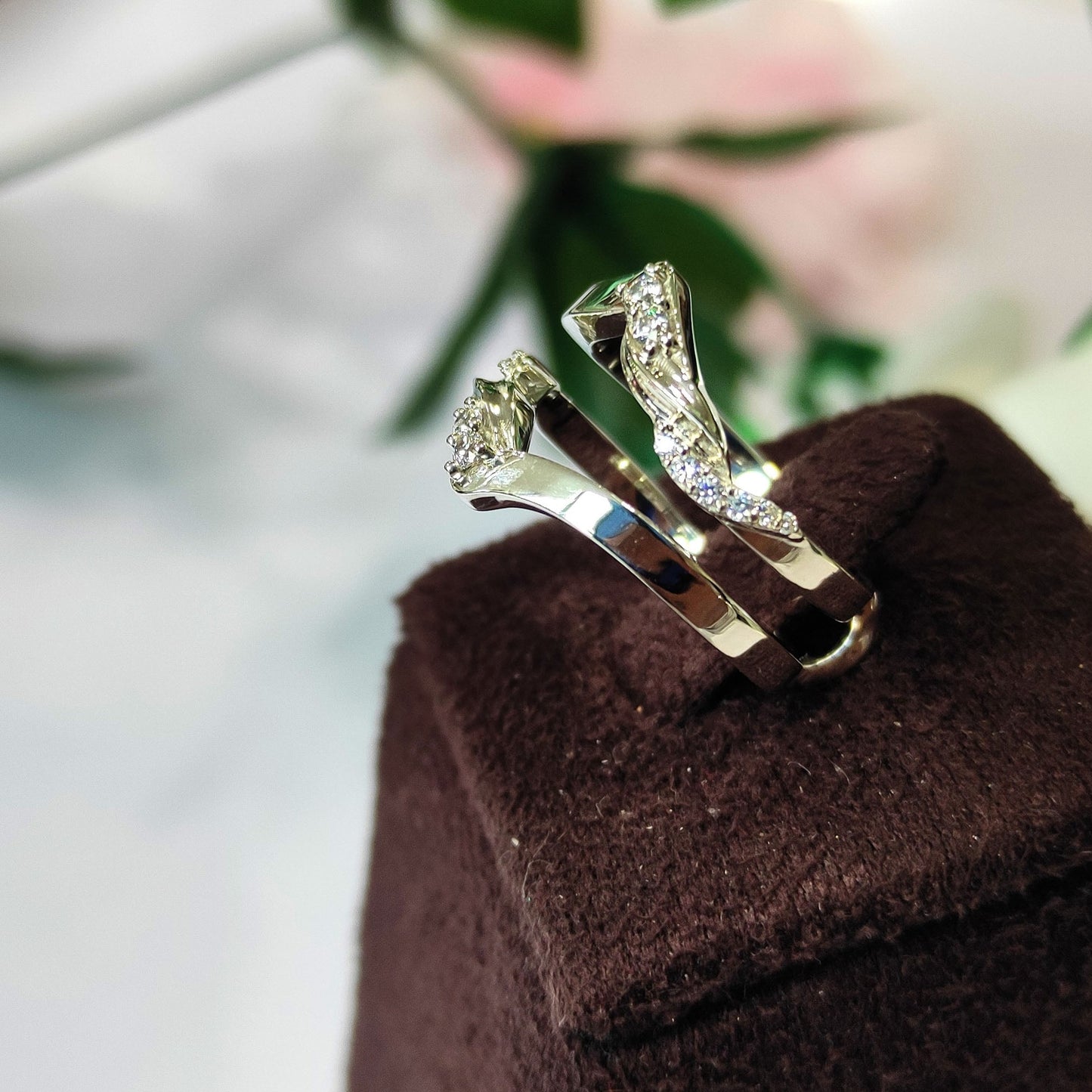 Diamond Enhancer Wedding Wrap Ring Jacket For Women's