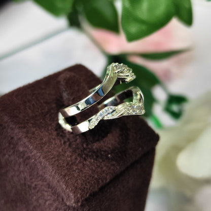 Diamond Enhancer Wedding Wrap Ring Jacket For Women's