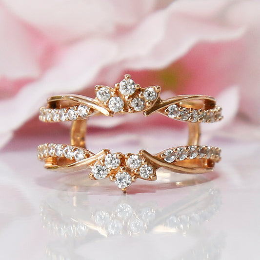 Diamond Wrap Ring Jacket For Wedding-Ring Wrap Enhance-AJUKEnterprise
