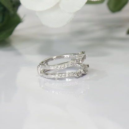 Vintage Baguette Ring Enhancer - Wedding Ring Jacket-Ring Wrap Enhance-AJUKEnterprise