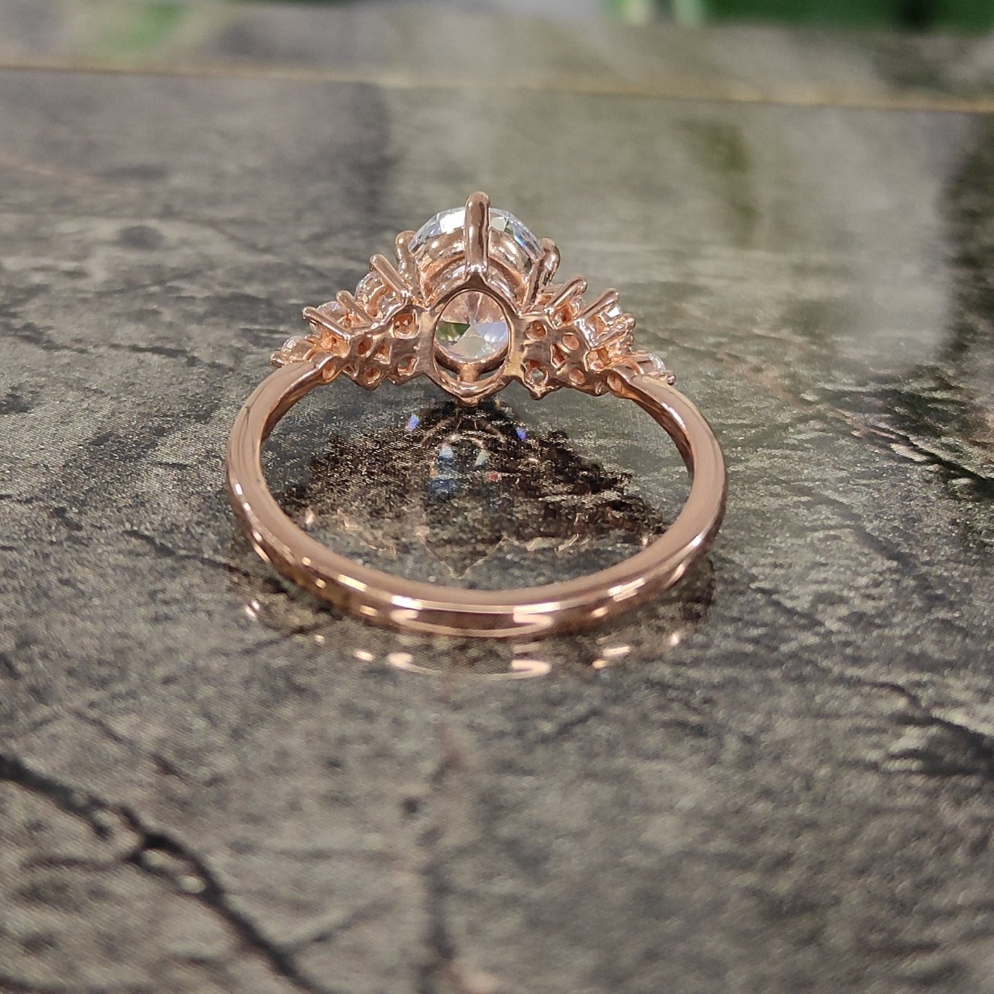 White Diamond Wedding Engagement Ring