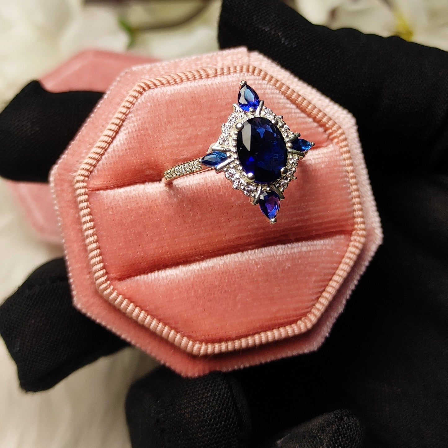 Sapphire Diamond Wedding Ring