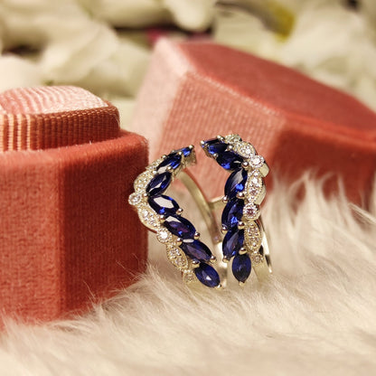 Blue & White Sapphire Enhancer Ring
