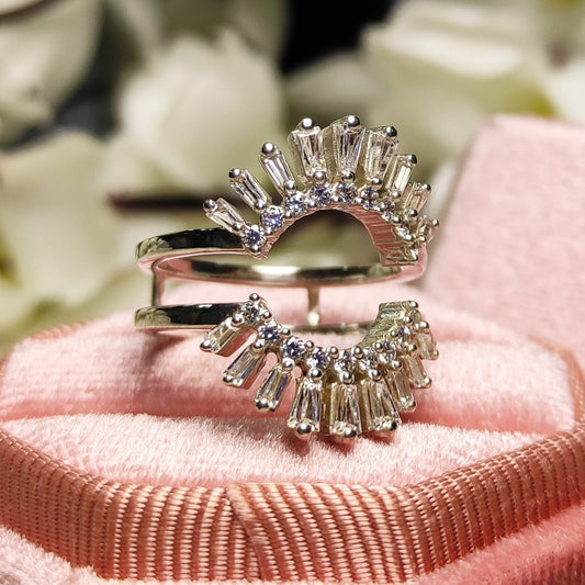 Baguette Diamond Wedding & Engagement Ring Enhancer
