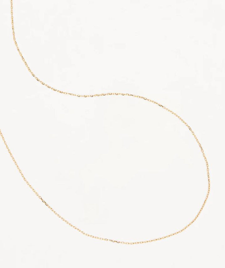 14k Solid Gold 16" Cable Chain Necklace