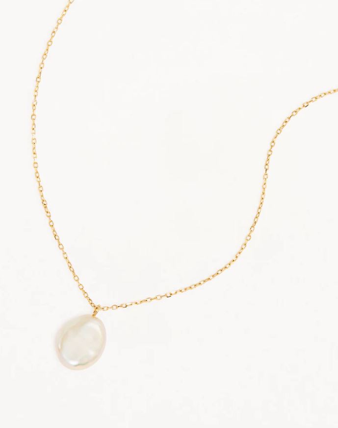 14k Solid Gold Tranquillity Necklace - Gift For Her