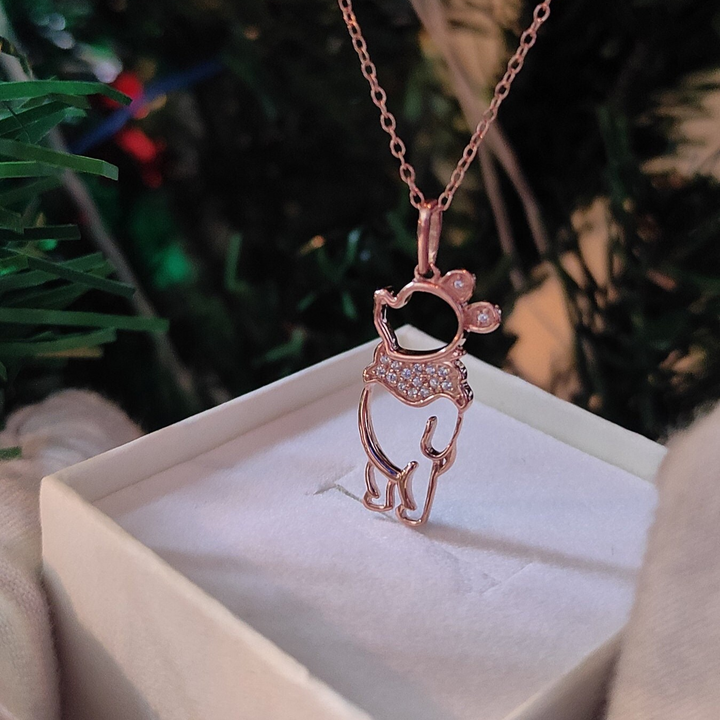 Winnie the Pooh Pendant Necklace 925 Sterling Silver Disney Jewelry - Christmas Gifts